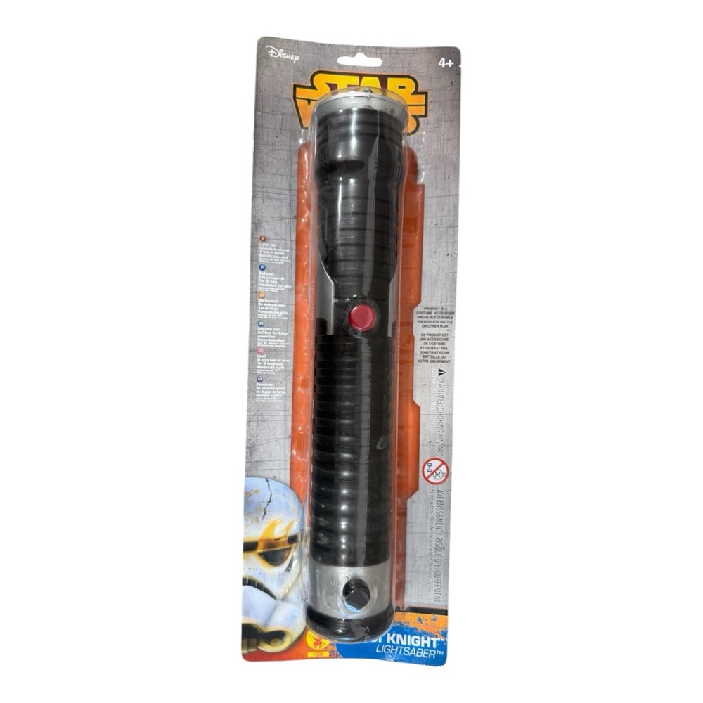 Rubie's Jedi Knight Lightsaber Toy - Silver and Black